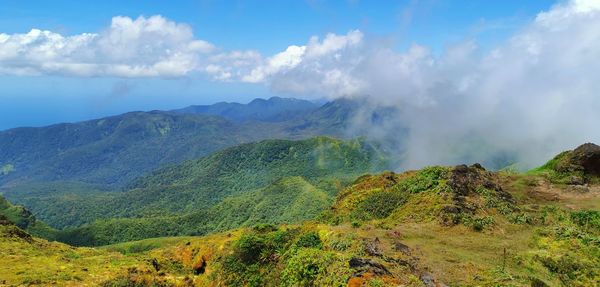 Panoramic view of landscape against sky