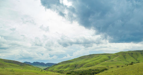 Panoramic view of landscape against sky