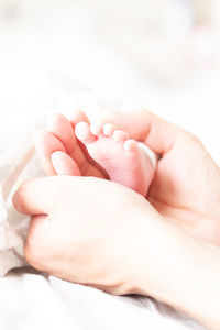 Close-up of hands