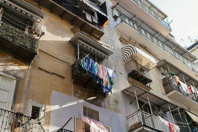 Low angle view of buildings in city