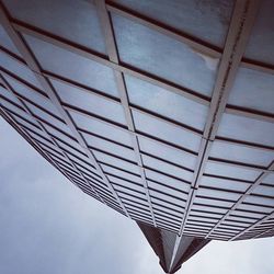 Low angle view of bridge against sky