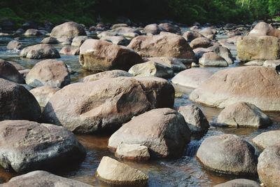 Rocks in river