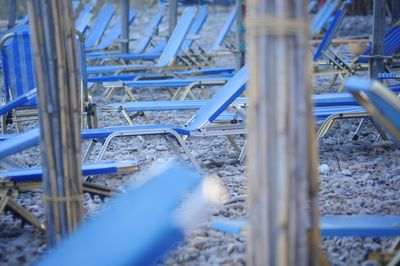 Close-up of frozen ice