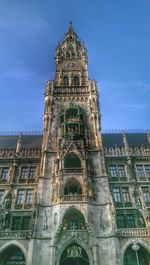 Low angle view of historical building against clear sky