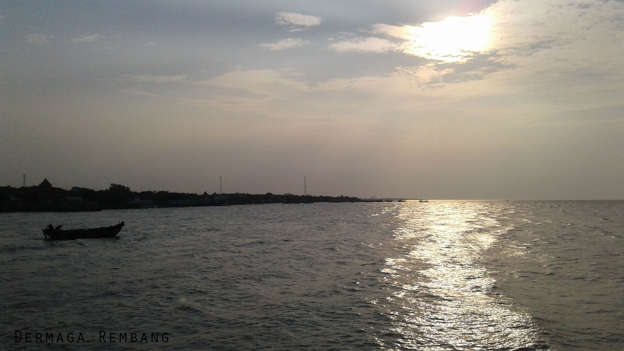 VIEW OF SEA AGAINST CLOUDY SKY