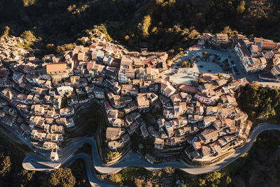 Ancient mountain village of badolato. calabria italy