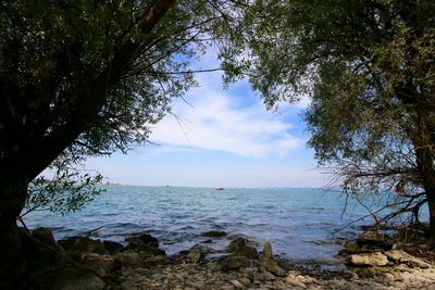 Scenic view of sea against sky