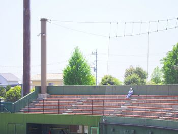 Built structure with trees in background