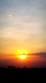 Scenic view of landscape at sunset