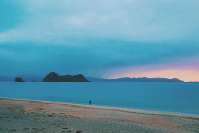 Dramatic sky over sea