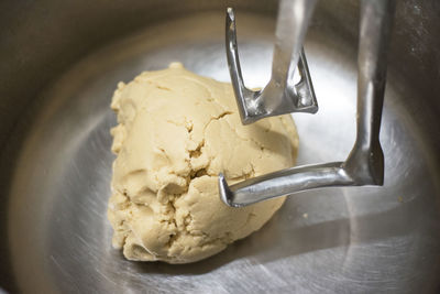 Close-up of ice cream in kitchen
