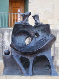 Close-up of old sculpture