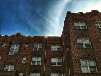 Low angle view of building against sky