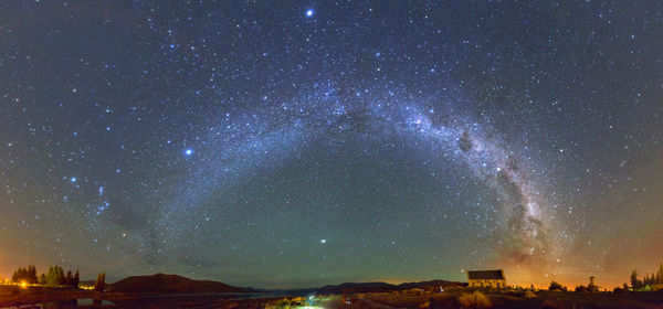 Star field against sky at night