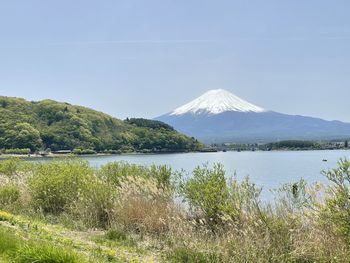 Scenic view of lake