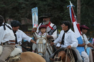 Men in traditional clothing