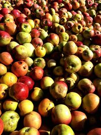 Full frame shot of apples