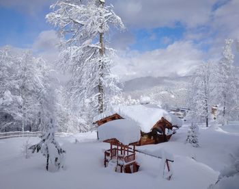 Clear winter day in the mountains