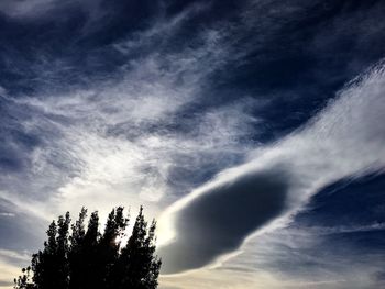 Low angle view of cloudy sky