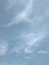 Low angle view of clouds in sky