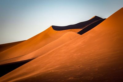 Low angle view of a desert