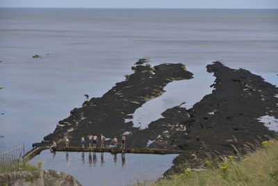 Scenic view of sea shore