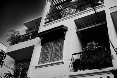 Low angle view of building against sky