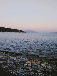 View of calm sea against the sky