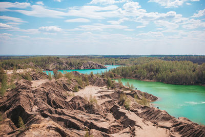 Scenic view of landscape against sky