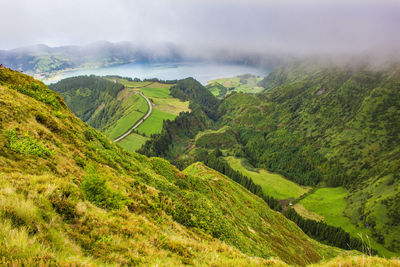 Scenic view of landscape against sky