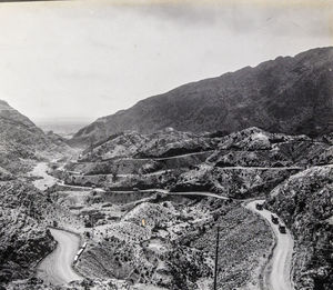 Scenic view of landscape and mountains against sky