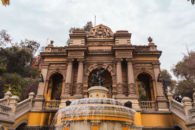 Low angle view of historical building