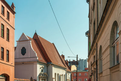 Low angle view of buildings against sky