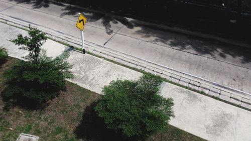 Road passing through city