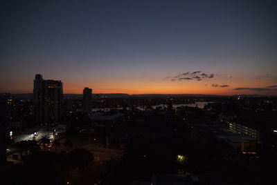 Cityscape at sunset