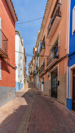 Street amidst buildings in town