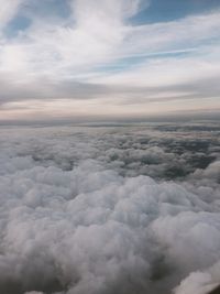 Aerial view of cloudscape