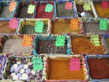 Full frame shot of colorful market