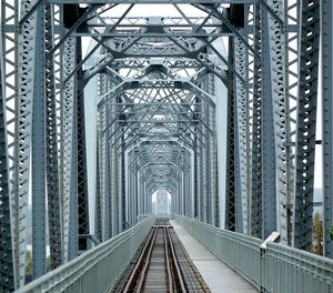 Empty railway bridge