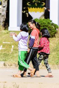 Young hmong girls in chiang mai thailand