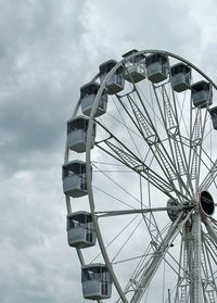 Low angle view of ferris wheel against sky