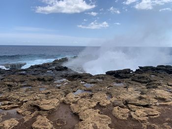 Scenic view of sea against sky