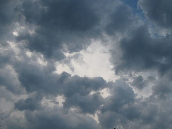 Low angle view of clouds in sky