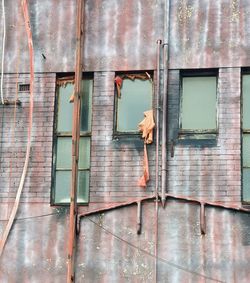 Full frame shot of abandoned building