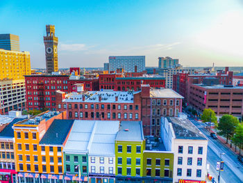 A cityscape view of downtown baltimore - maryland - usa