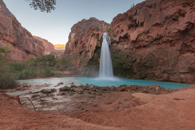 View of waterfall