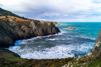 Scenic view of sea against sky
