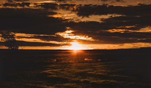 Scenic view of sunset
