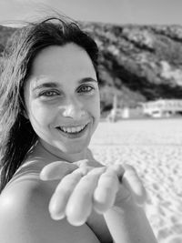 Close-up of young woman