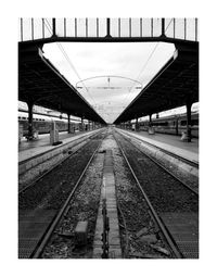 View of railroad station platform